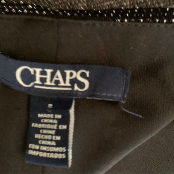 Ralph Lauren Chaps -silver/black sparkly dress - Picture 6 of 10